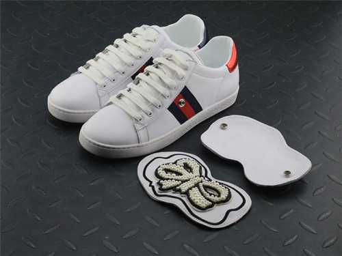 Gucci Ace Embroidered Low Top Sneaker Bownot