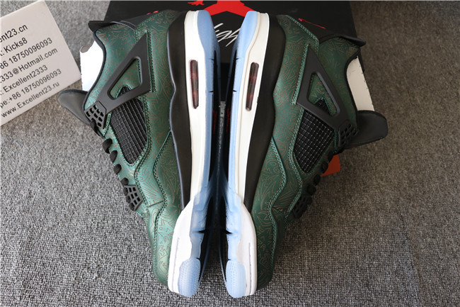 Authentic Nike Air Jordan 4 Green Laser