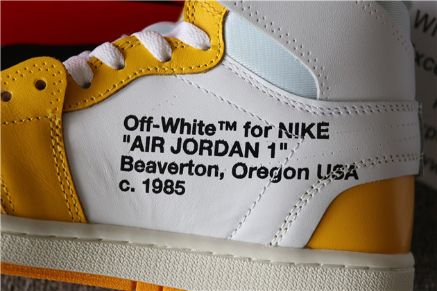 Off White x Nike Air Jordan 1 Yellow