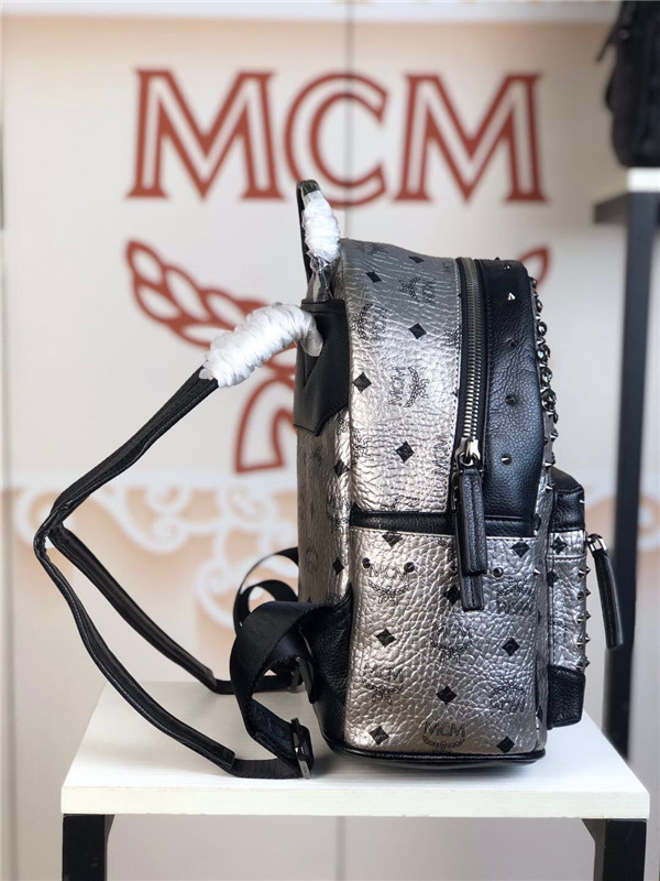 MCM Stark Diamond Visetos Backpack Size 26-33-13cm 002