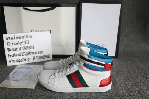 Gucci Mid White Blue Shoes
