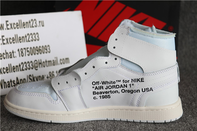 Authentic Off White X Nike Air Jordan 1 White