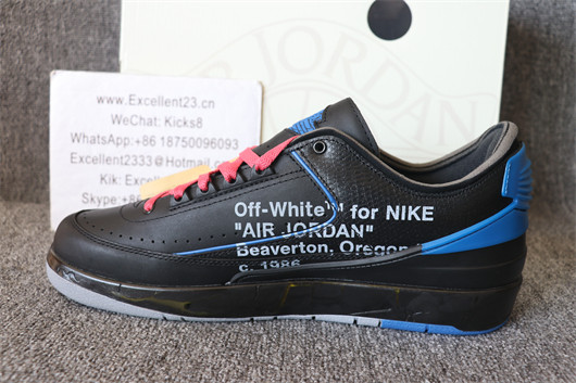 Off  White x Nike Air Jordan 2 Black