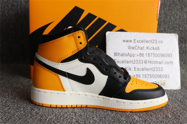 Nike Air Jordan 1 Yellow Black