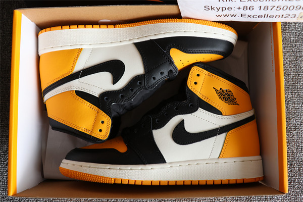 Nike Air Jordan 1 Yellow Black