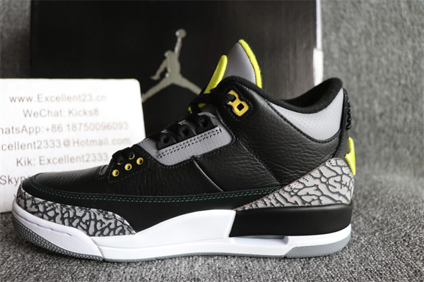 Nike Air Jordan 3 Oregon Ducks Pit Crew Black