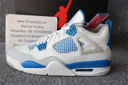 Nike Air Jordan 4 White Blue