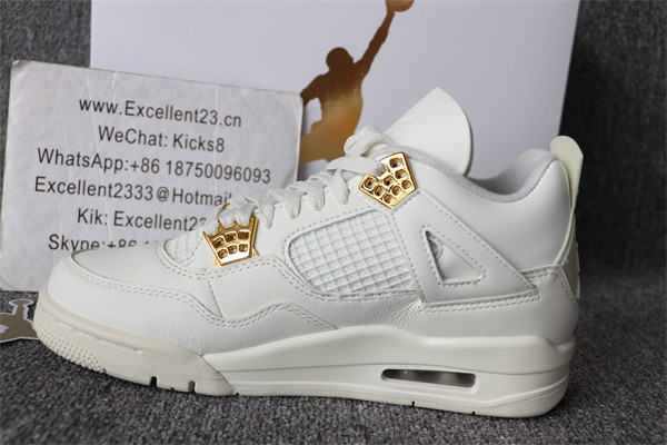Nike Air Jordan 4 White Gold