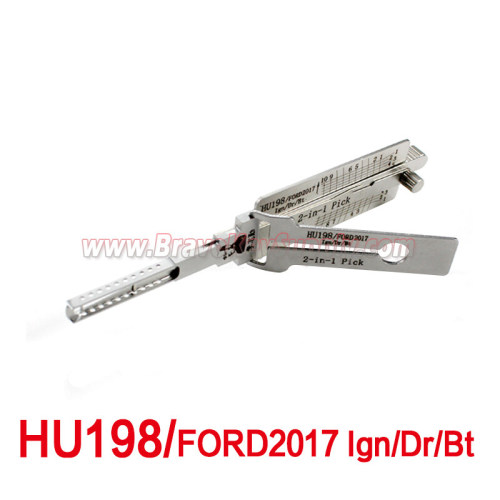 Lishi 2in1 Pick HU198 FORD 2017 Ign/Dr/Bt