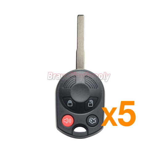 (PACK OF 5)FCC OUCD6000022 Remote head key 4 button 315Mhz 4D63 chip HU101 blade for Ford Focus Transit Fiesta Escape 2012-2016 PN 164-R8046