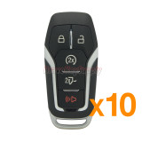 (PACK OF 10)FCC M3N-A2C31243300 smart key case 5 button for Ford F-150 F-250 2015 2016 2017