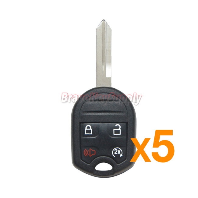 (PACK OF 5)FCC CWTWB1U793 Remote Head Key Remote Start 4 Button 315Mhz 4D63 chip for 2009-2017 Ford Explorer Expedition F-Series PN 164-R8067