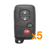 (PACK OF 5)FCC HYQ14ACX smart key 315mhz 4 button for Toyota Venza 2009-2016 PN 89904-0T060(GNE Board 5290)