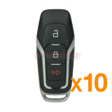 (Pack of 10)FCC M3N-A2C31243300 Smart key case 3 button for Ford Fusion P/N 164-R8111