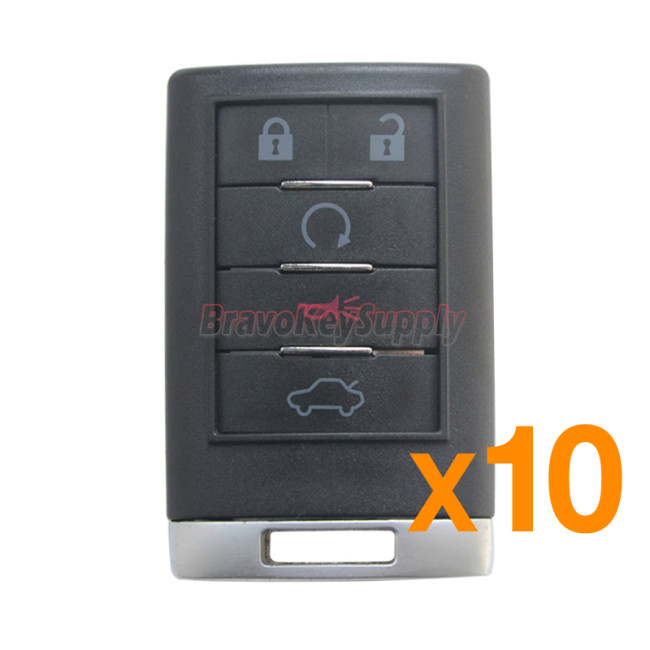 (Pack of 10)2008 2009 2010 CTS DTS STS remote key fob case 5 button for Cadillac FCC OUC6000066