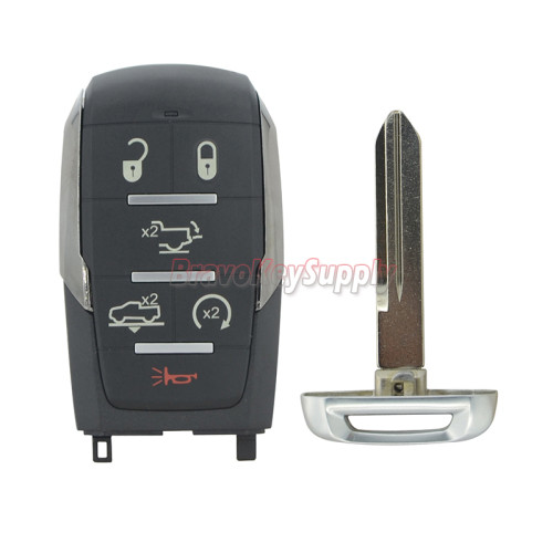 FCC OHT-4882056 Smart key case 6 button for 2019 2020 Dodge Ram 1500 PN 68291692AD