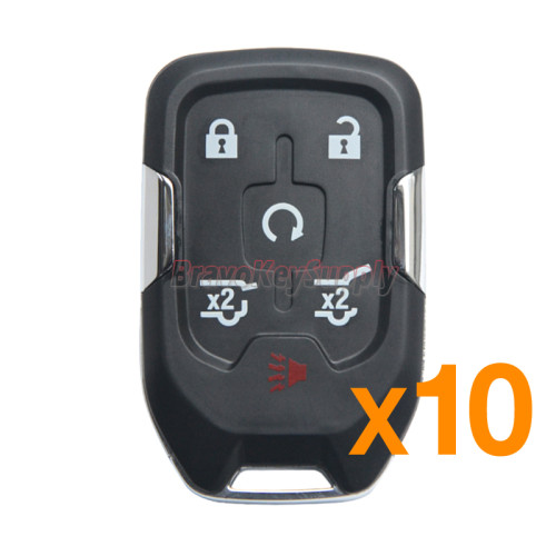 (PACK OF 10)FCC HYQ1AA Smart key case 6 button for GMC Yukon XL Chevrolet Suburban Tahoe 2015-2019