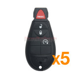 (PACK OF 5)PN 56046955AG/FCC GQ4-53T fobik key remote 4 button 434Mhz  ID46-PCF7961 chip  for 2014-2018 DODGE RAM