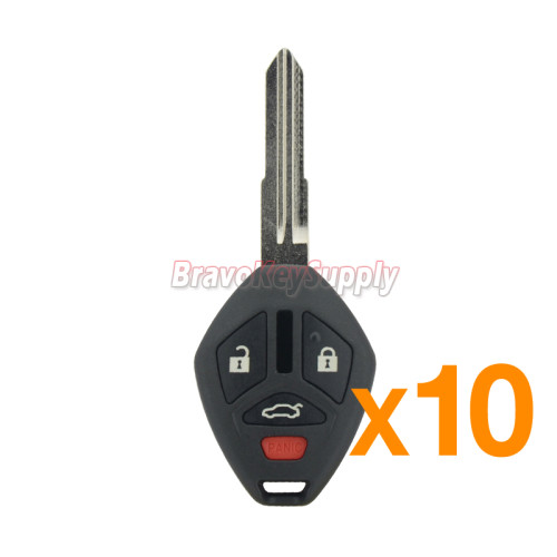 (Pack of 10)FCC OUCG8D-620M-A Remote key shell 4 button MIT11 for Mitsubishi Eclipse Galant