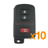 (Pack of 10)FCC HYQ14FBA Smart key case 3 button for Toyota Prius C