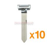 (Pack of 10)M3N-97395900 Smart key blade for 2017 Chrysler Pacifica Van