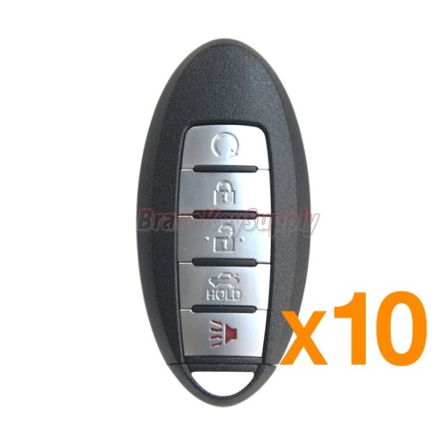 (PACK OF 10)S180144310 smart key case 5 button for Nissan Altima Maxima 2016 2017 2018 FCC KR5S180144014