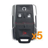(Pack of 5)FCC M3N-32337100 remote fob key 4 button 315mhz for Chevrolet Tahoe SILVERADO 1500 2500 3500HD PN 13577770