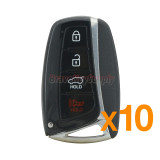 (Pack of 10)P/N 95440-4Z200 Smart Key case 4 button for Hyundai Santa Fe 2015 2016 2017 2018