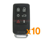 (Pack of 10)Smart key case shell cover 6 button for Volvo XC70 V70 XC60 S80 S60 2008 2009 2010 2011