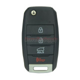 FCC NYODD4TX1306 Flip key shell 4 button HYN14R blade for 2014 2015 2016 Kia Sportage