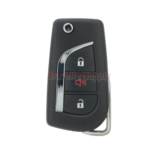 TOKAI RIKA B41TA Flip remote key 3 button TOY48 blade 433mhz H chip for Thailand Toyota Hilux YARIS