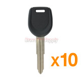 (Pack of 10)Transponder key shell MIT11/MIT14/MIT17+no chip for Mitsubishi Lancer EVO 2003 2004 2005 2006