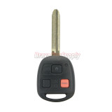FCC HYQ1512V Remote head Key 3 button 315Mhz+no chip TOY43 blade for Toyota Land Cruiser