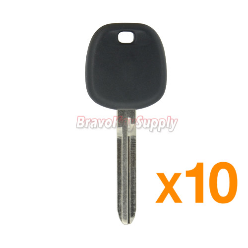 (Pack of 10) Transponder Key TOY43 blade+4C chip for Toyota Camry Corolla Sienna 4-Runner RAV4 Land cruiser FJ Cruiser Avalon 2003-2010