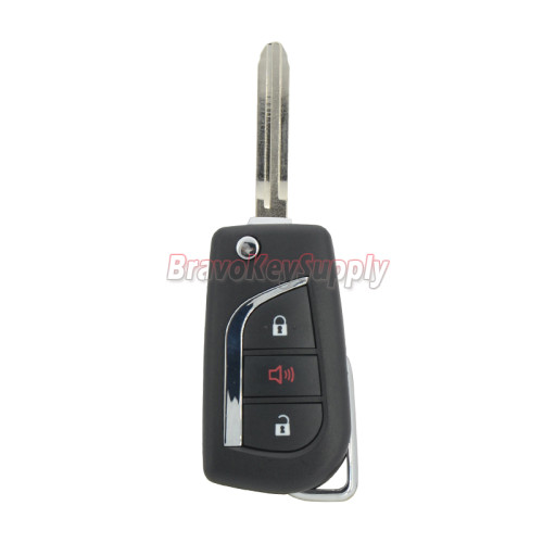 TOKAI RIKA B41TA Flip remote key 3 button TOY48 blade 433mhz H chip for Thailand Toyota Hilux YARIS