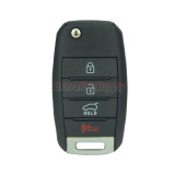 FCC NYODD4TX1306 Flip key shell 4 button KHY37 blade for 2014 2015 2016 Kia Sportage P/N 95430-3W350