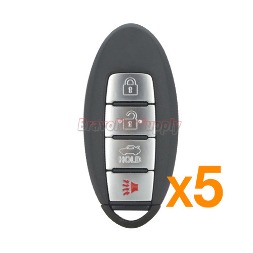 (Pack of 5) FCC CWTWB1U840 smart key 4 button 315mhz 46 chip for Nissan Versa Sentra 2013-2019