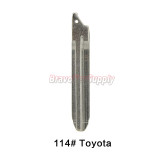 Replacement Flip Floding Remote Key Blade Car key Blank For Toyota Corolla 2012-2017