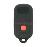 FCC GQ43VT14T keyless entry Remote key fob 2 button with panic 315Mhz for Toyota Camry Corolla  PN 89742-06010
