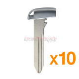(Pack of 10)PN 68200221AA Emergency Key Replacement Blade Insert For Chrysler 300 Dodge Journey Jeep Cherokee Smart Key Fob Remote M3N-40821302