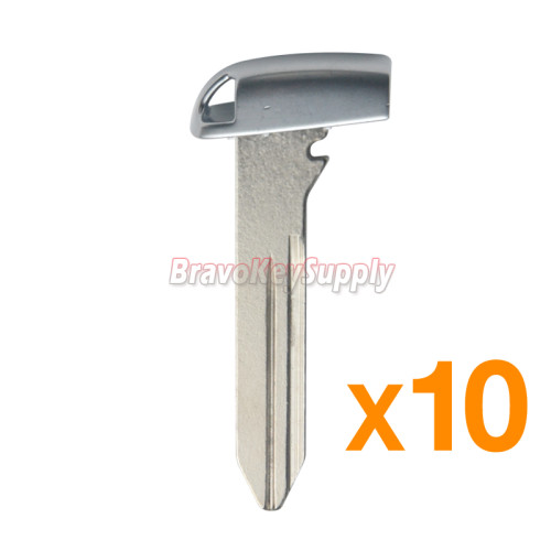 (Pack of 10)PN 68200221AA Emergency Key Replacement Blade Insert For Chrysler 300 Dodge Journey Jeep Cherokee Smart Key Fob Remote M3N-40821302