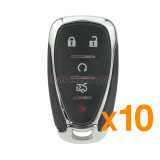 (Pack of 10) FCC HYQ4EA Smart key case 5 button for Chevrolet Camaro Cruze Malibu 2016-2020