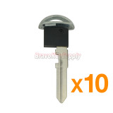 (Pack of 10)New model smart key blade for Mazda emergency key insert