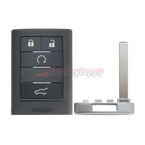 FCC M3N5WY7777A Smart key case 5 button  for Cadillac CTS Wagon 2011-2014 PN 25843983