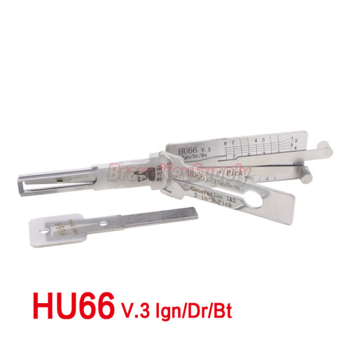 Lishi 2in1 Decoder HU66 v.3 Ign/Dr/Bt