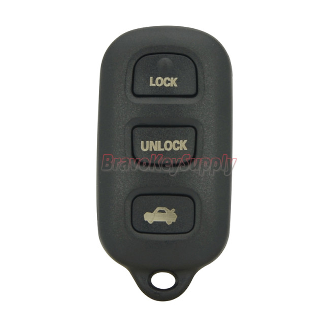 (with round back inside)FCC HYQ12BAN HYQ1512Y Remote fob case 3 button with panic for Toyota Avalon 1998-2003