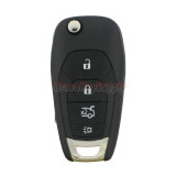 Flip remote key shell 4 button HU100 blade for Chevrolet Cruze Aveo 2014-2017