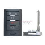 FCC M3N5WY7777A smart key case 5 button for Cadillac CTS STS 2008 2009 2010 2011
