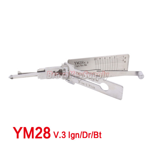 Lishi 2in1 Pick YM28 V.3 Ign/Dr/Bt