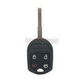Remote head key shell 4 button HU101 blade for Ford Fiesta Focus Transit PN 164-R7976